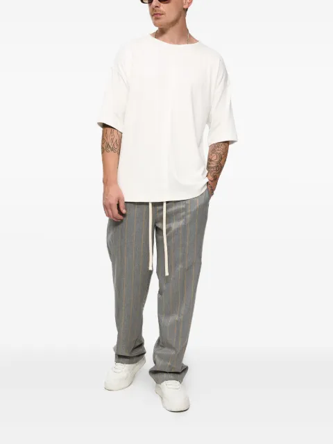 HAMZA striped drawstring-fastening track pants