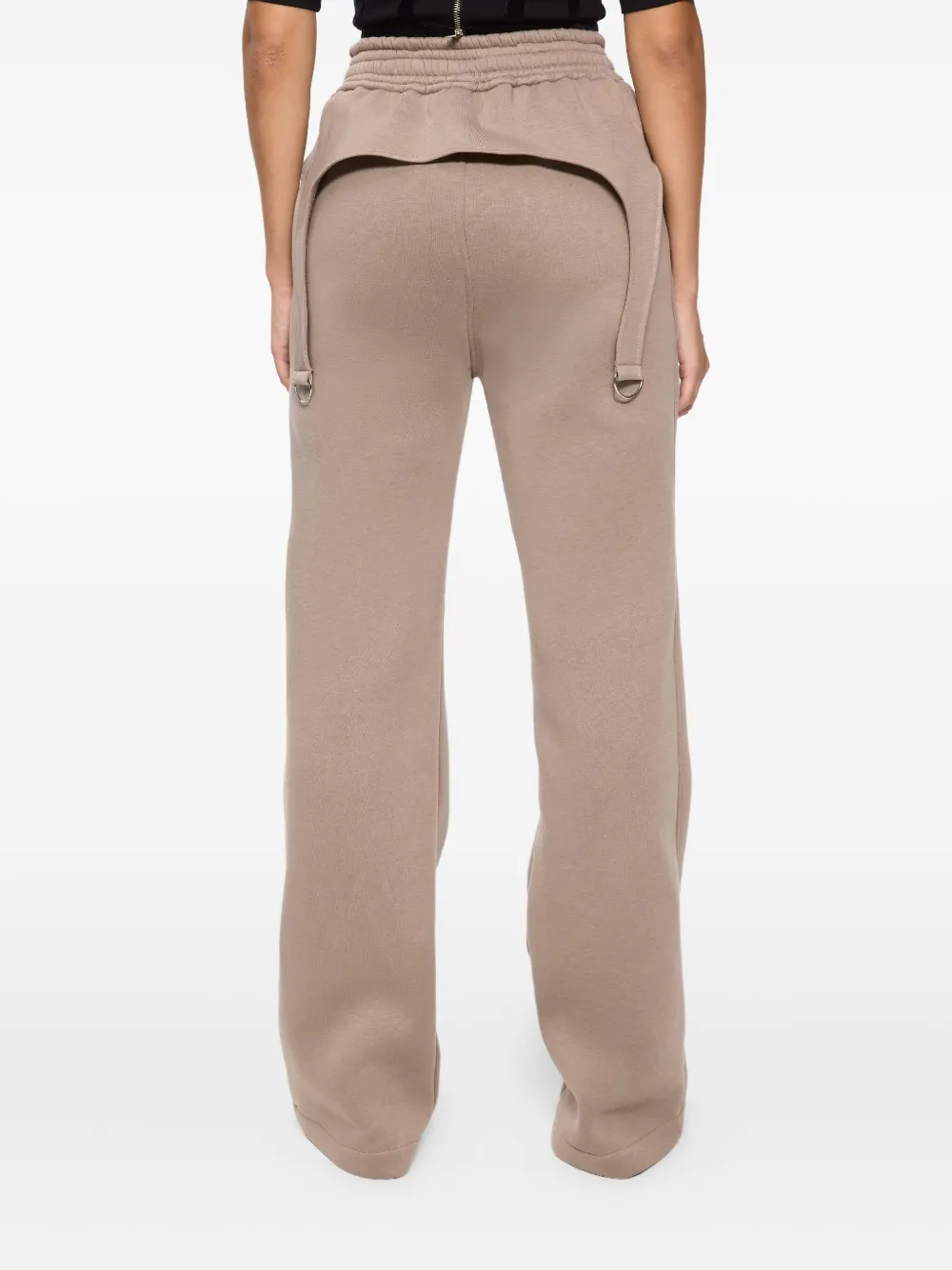 Hamza Goddess Garter-strap Track Pants In Neutral