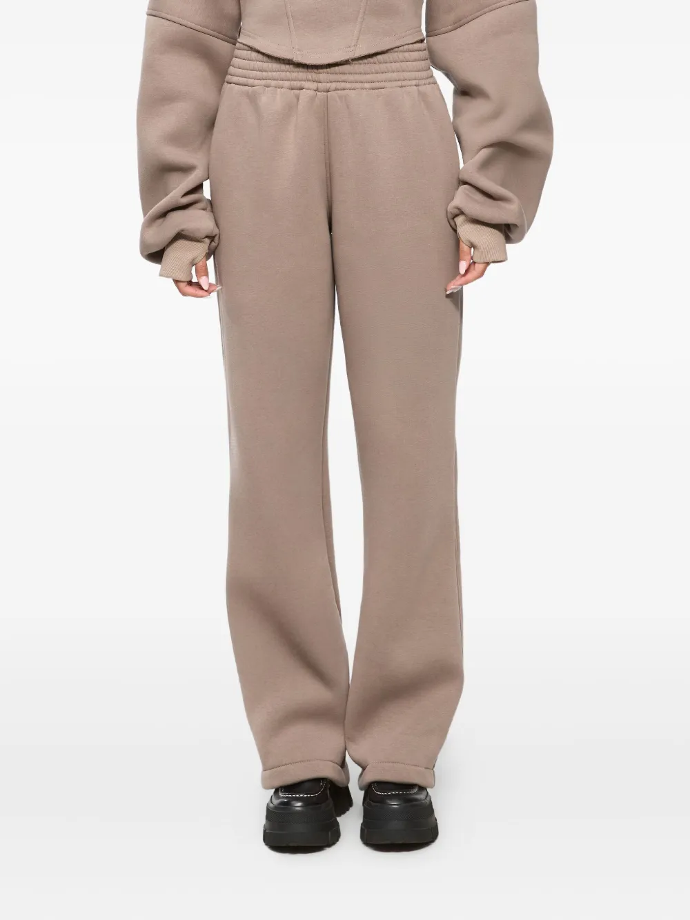 Hamza Goddess Elasticated-waistband Track Pants In Neutral