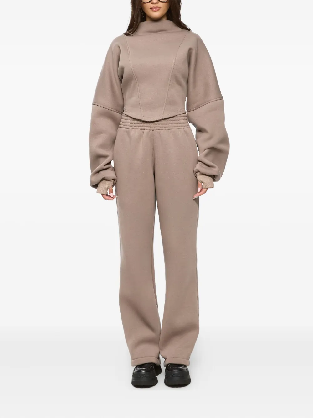 Hamza Goddess Elasticated-waistband Track Pants In Neutral