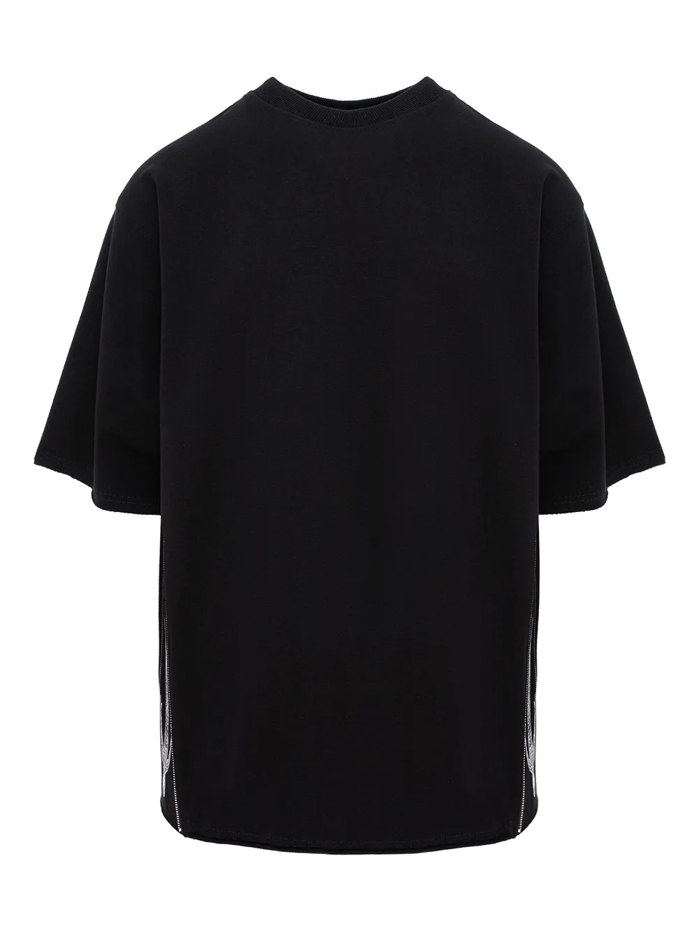 Hamza Zip-detail Graphic T-shirt In Black