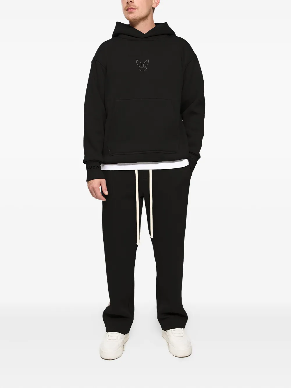 Hamza Saint Graphic Hoodie In Black