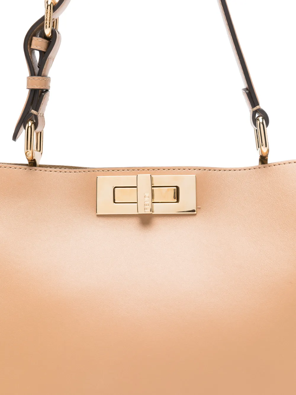 Fendi Medium Soft Shoulder Bag With Adjustable Strap In Neutral