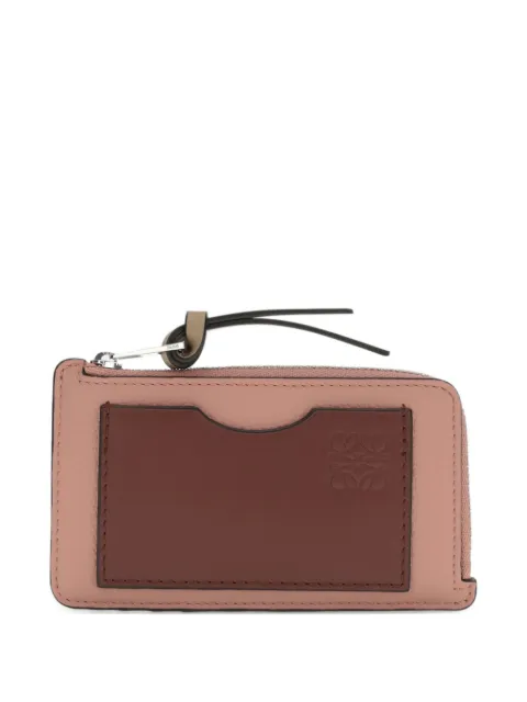 LOEWE embossed zip card holder