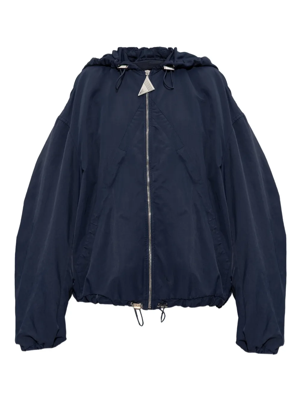 Attico Hooded Jacket In Blue
