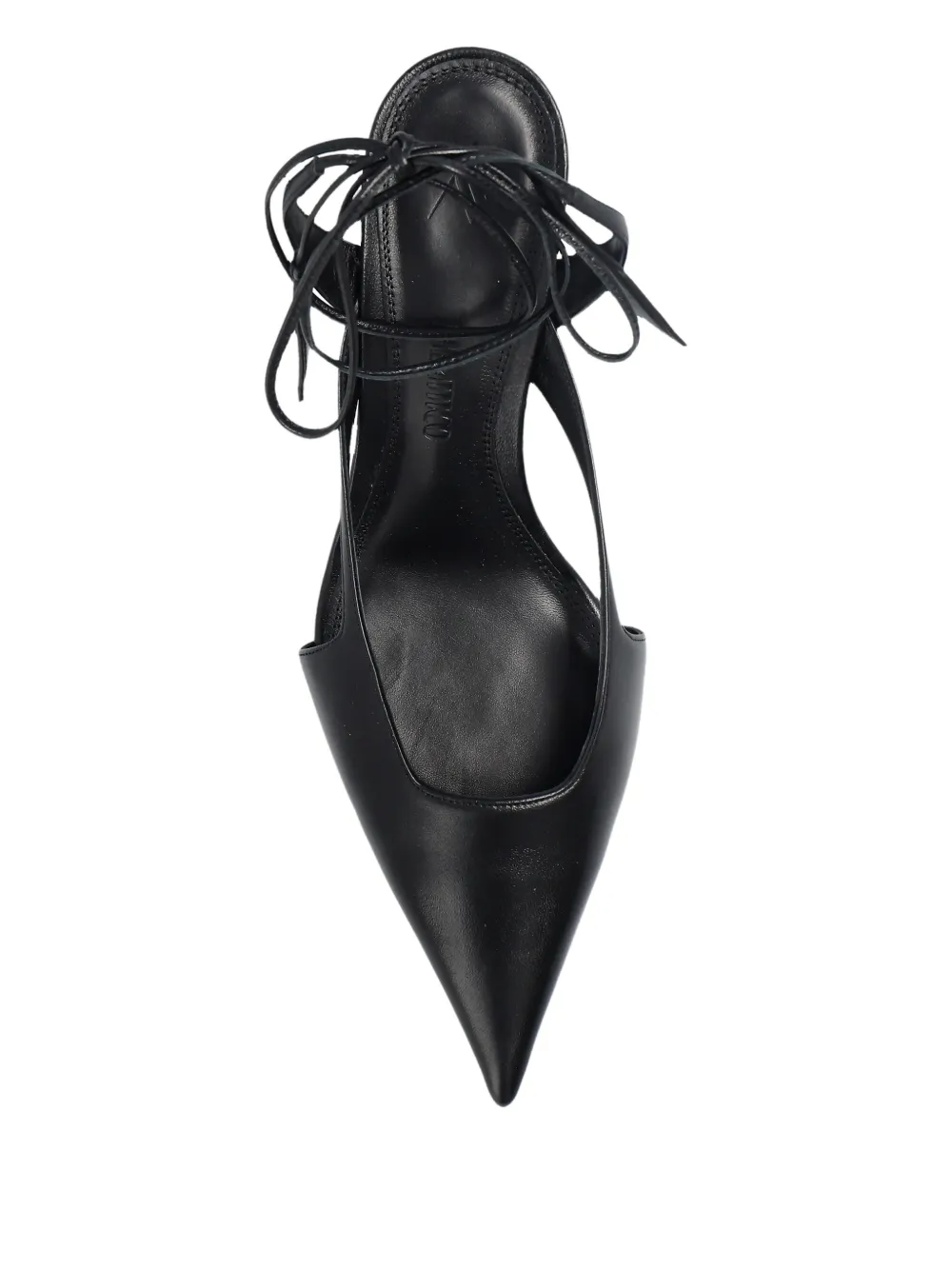 The Attico Diane pumps met enkelbandje Zwart