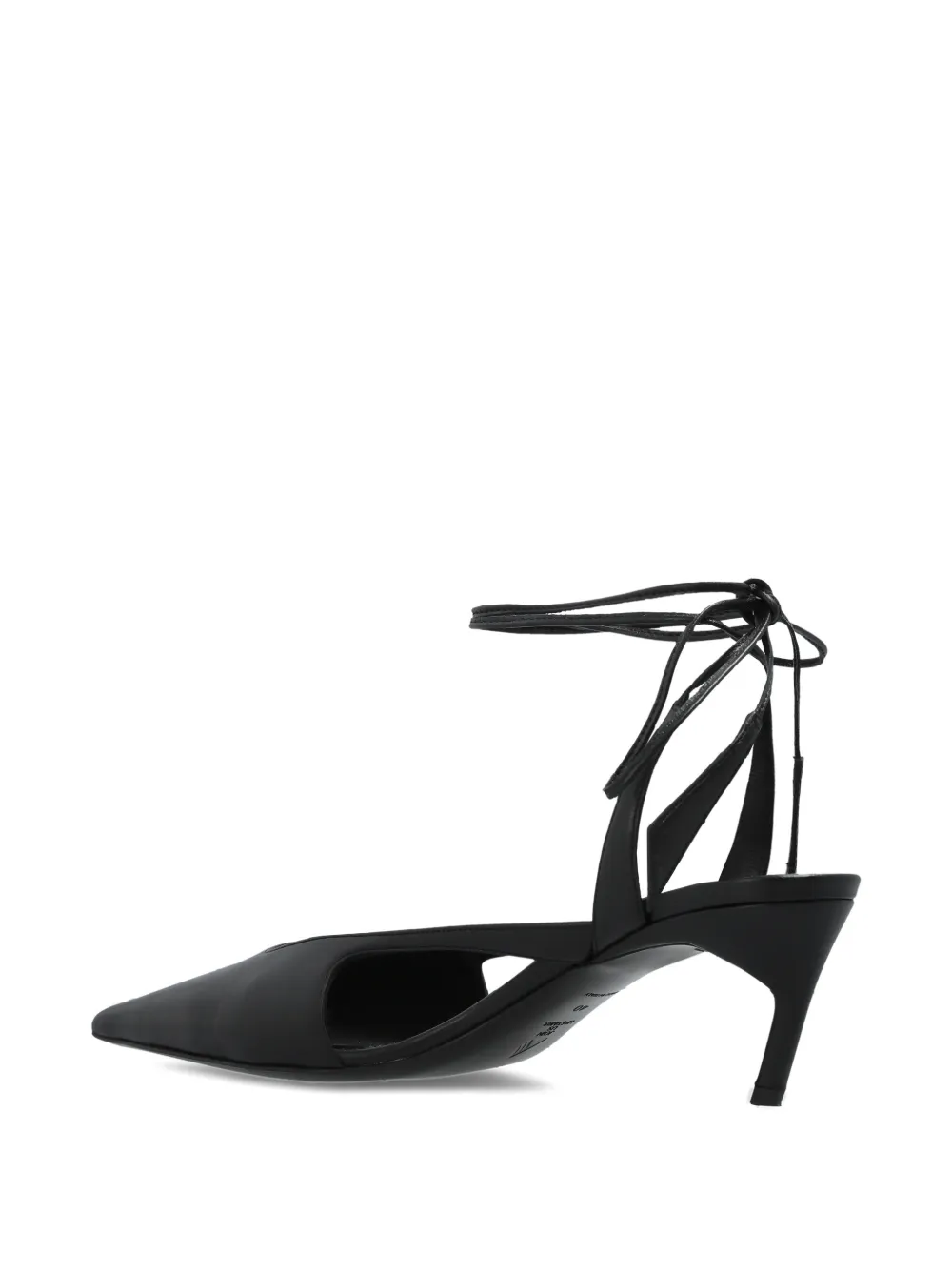 The Attico Diane Ankle-tie Pumps in Black, view 3
