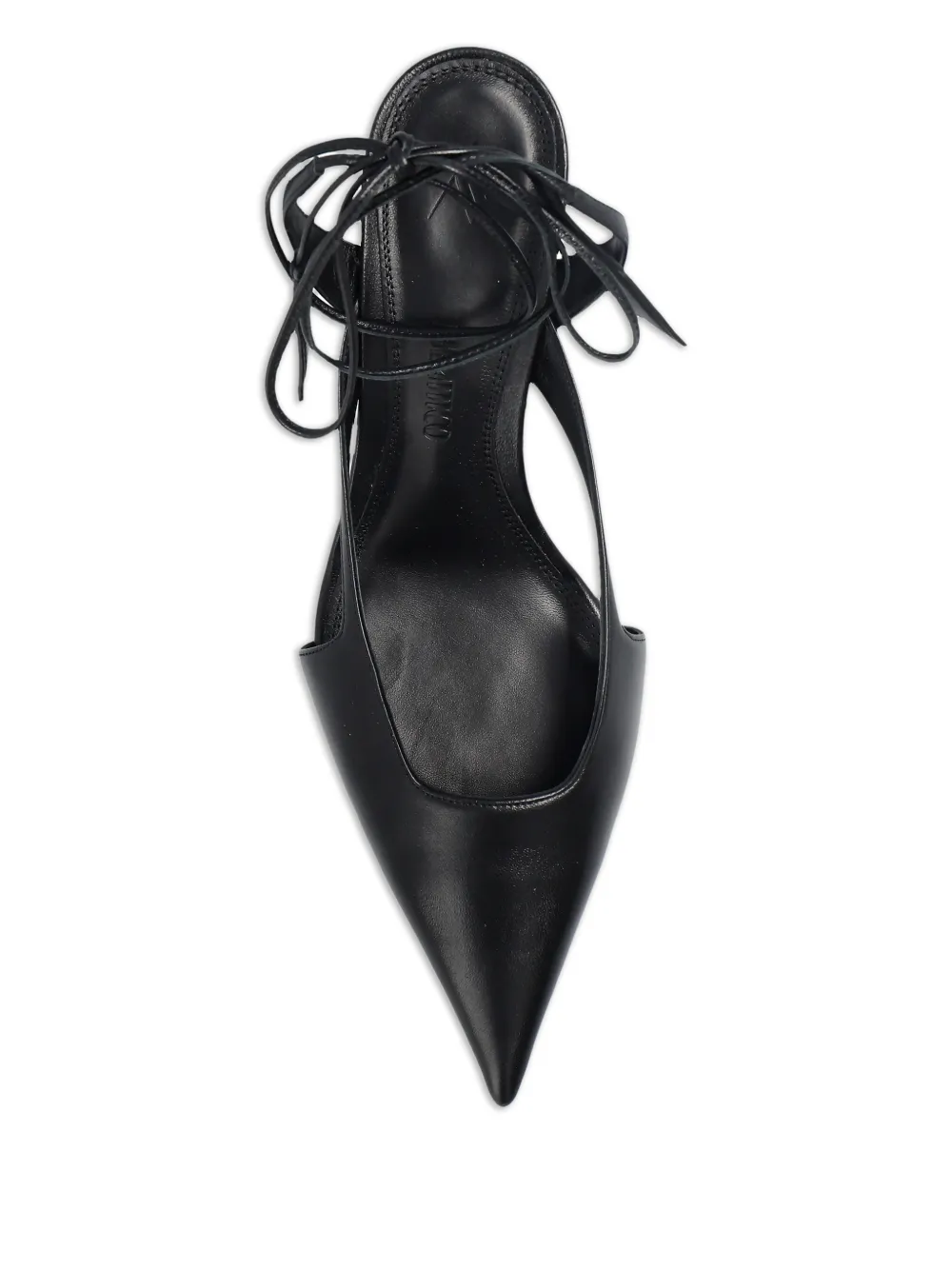 The Attico Diane Ankle-tie Pumps in Black, view 4