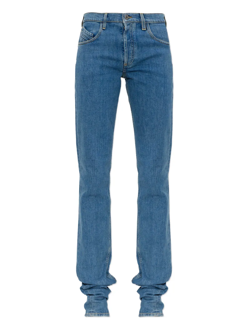 The Attico logo-patch jeans - Blu