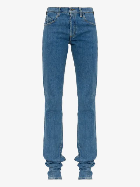 The Attico logo-patch jeans