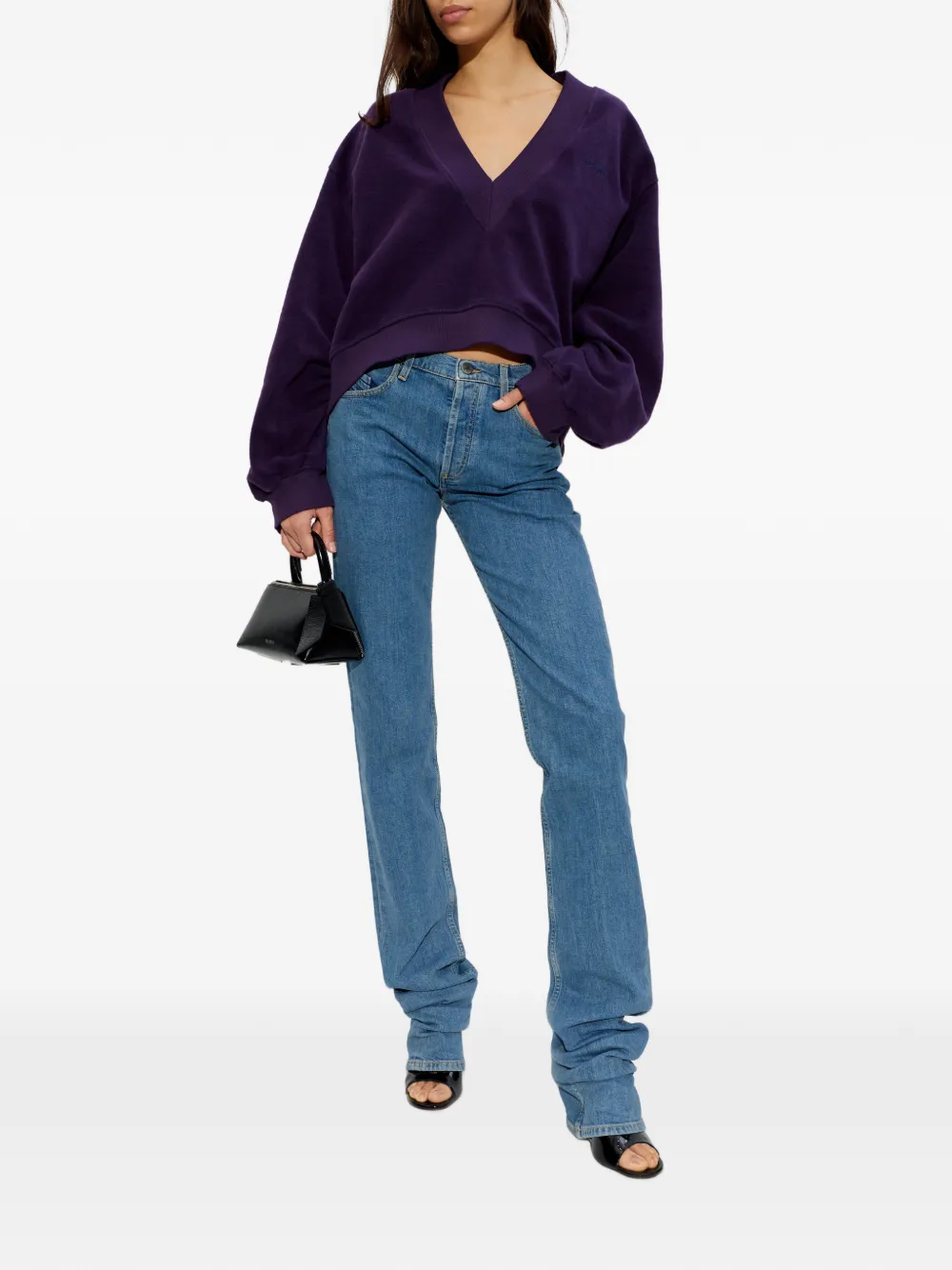 The Attico sudadera con logo y cuello en V | Sudaderas | Image 2