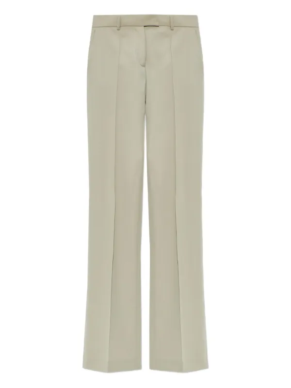 The Attico Pressed-crease Trousers in Neutrals