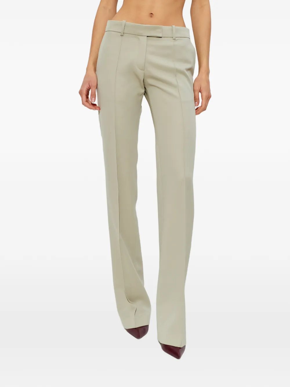  The Attico Pressed-crease Trousers - Neutrals 