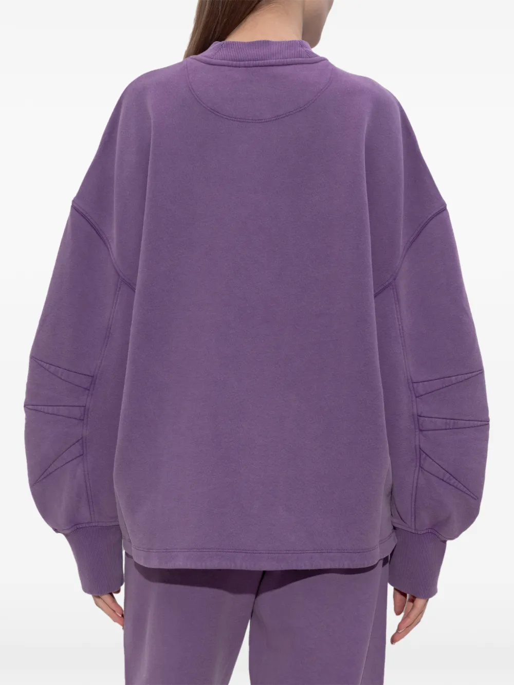 The Attico Sweater met zijsplit Paars