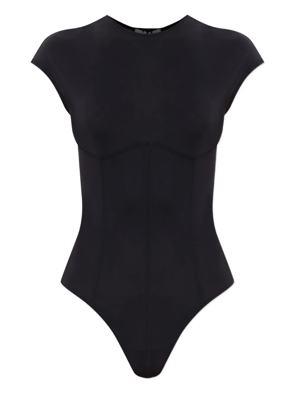 AGOLDE Nadia crew neck bodysuit - Nero