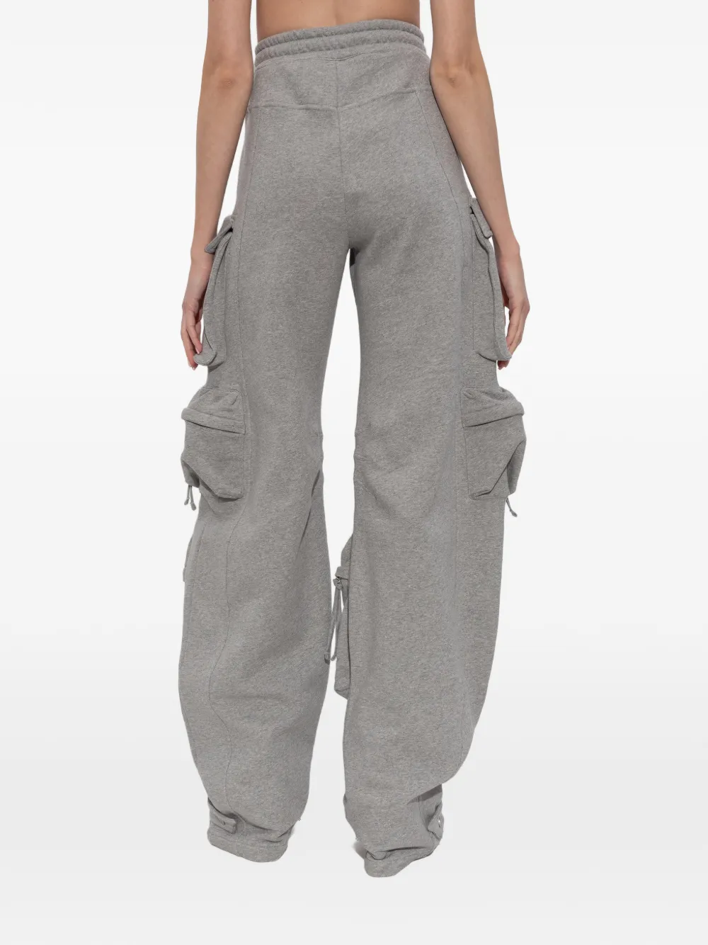 Attico Cargo-pockets Trousers In Gray