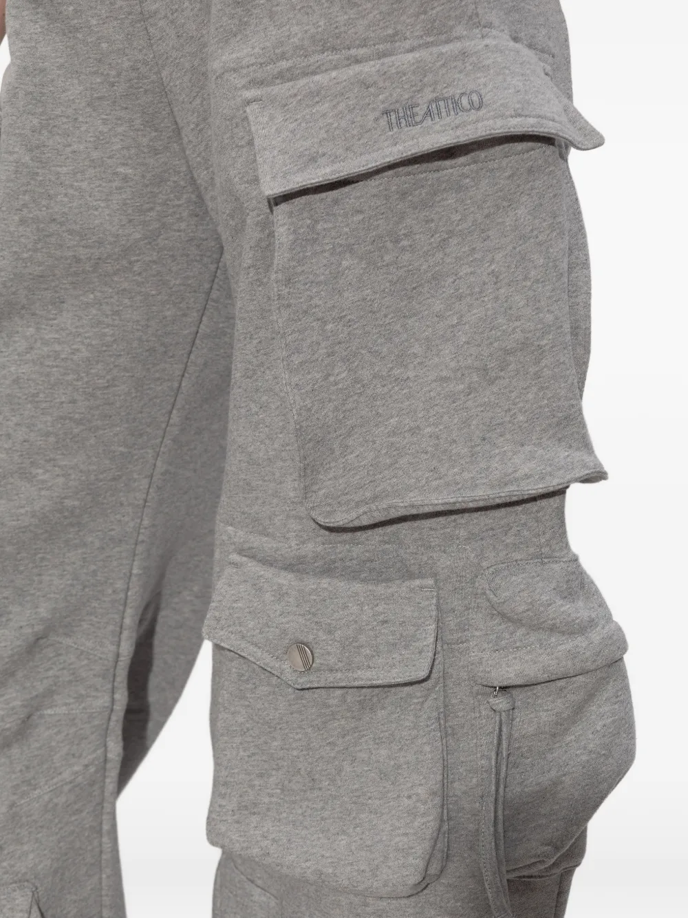 Attico Cargo-pockets Trousers In Gray