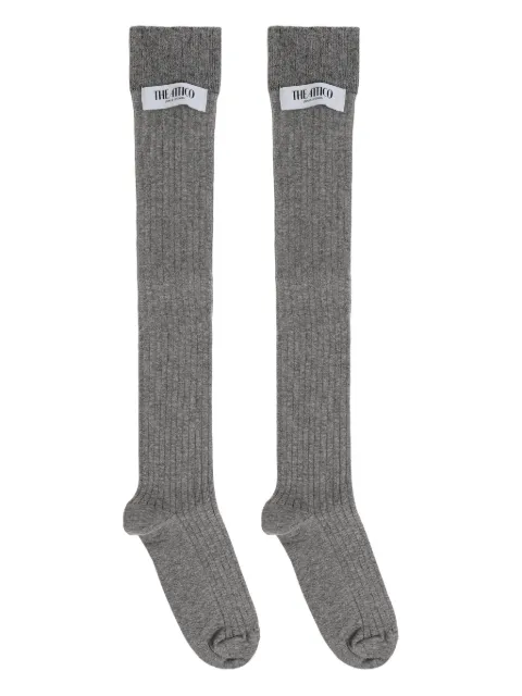 The Attico chaussettes bottes côtelées