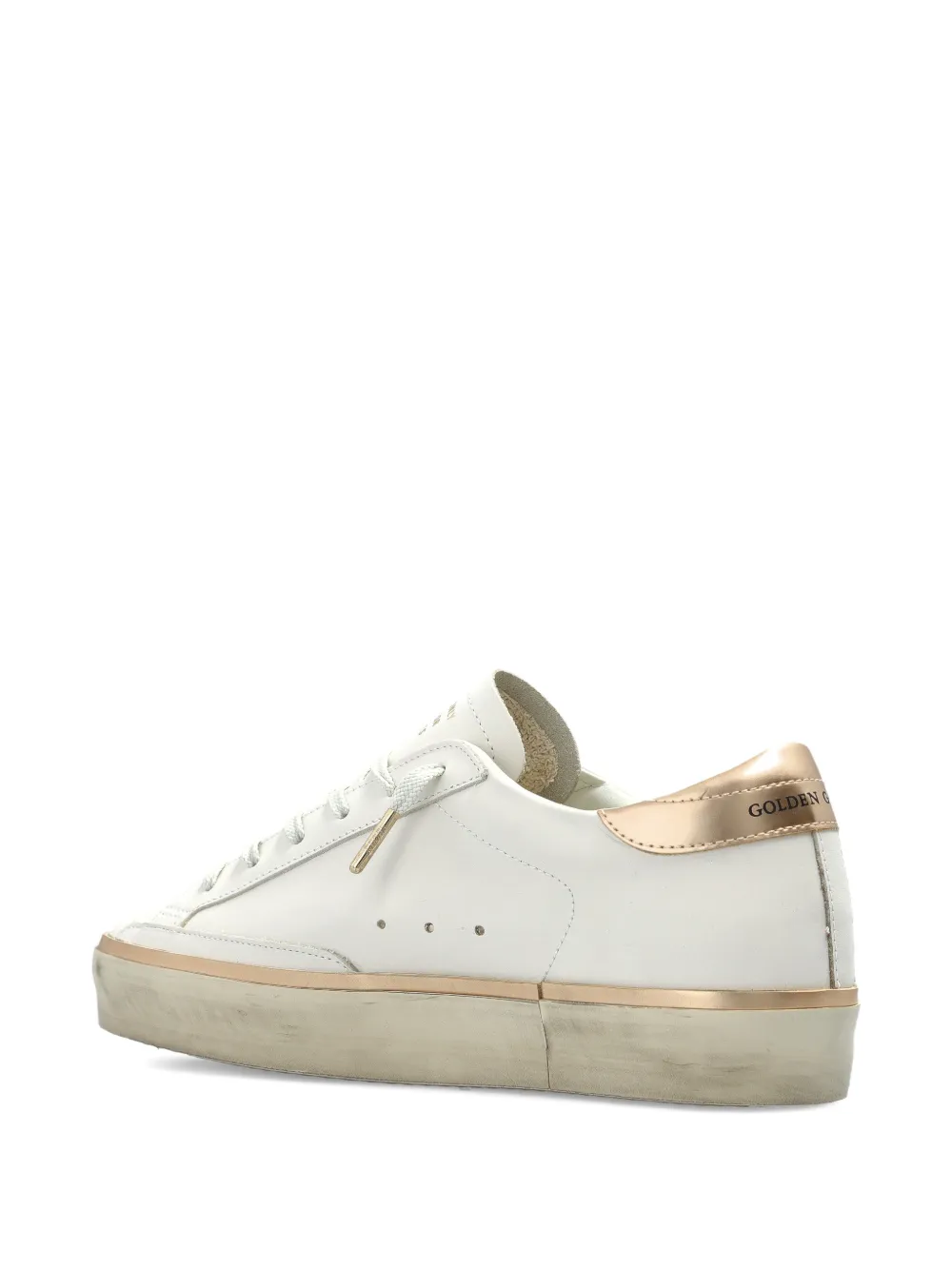 Golden Goose Hi Stars Lace-up Sneakers In White