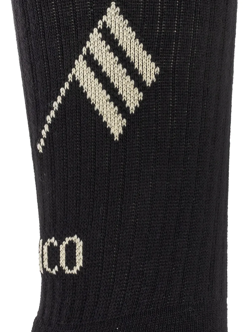 The Attico Sokken met logodetail Zwart