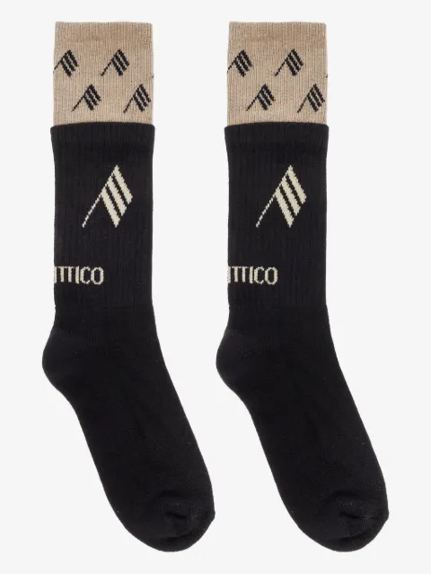 The Attico logo-detail crew socks 