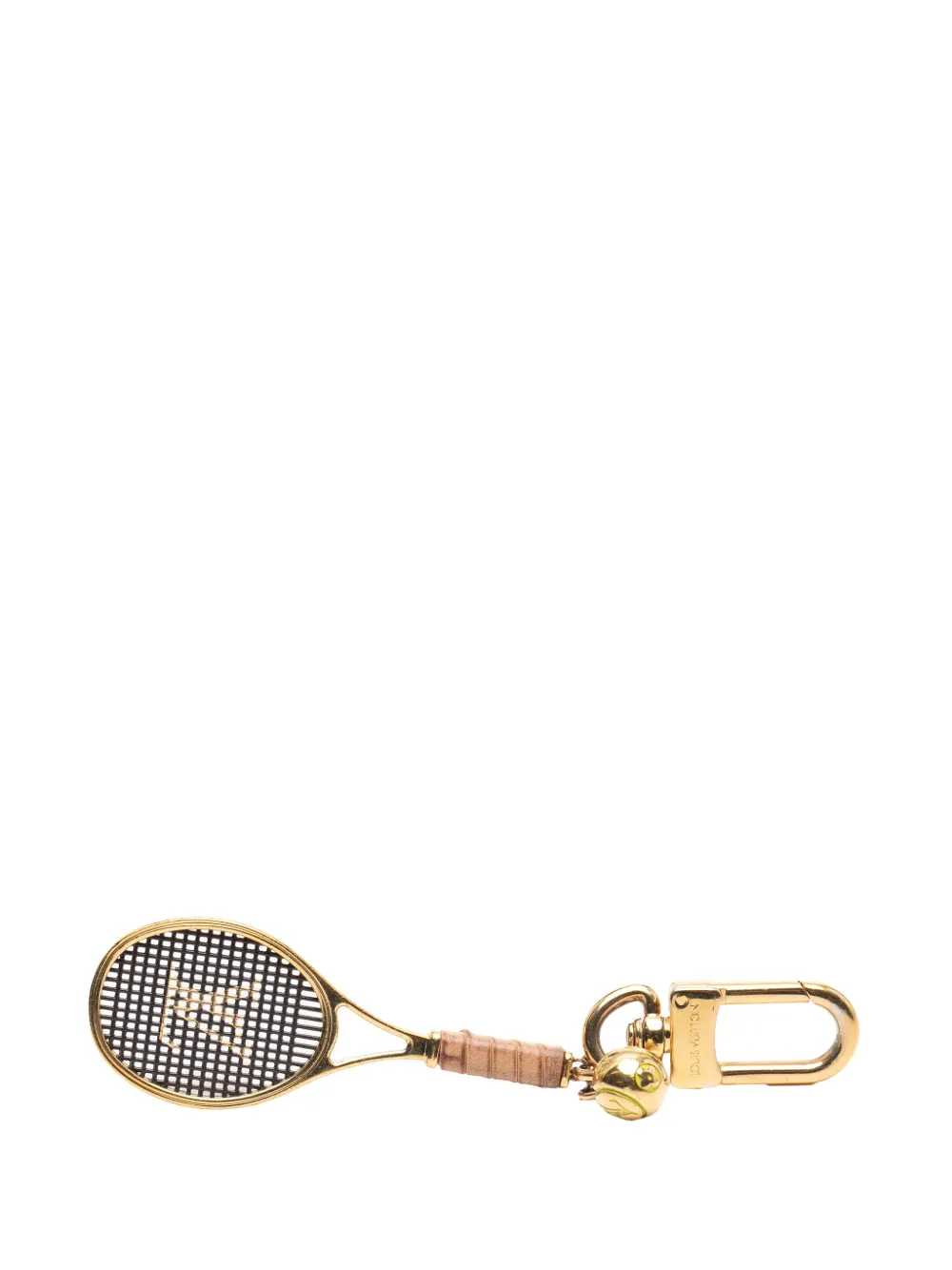 Louis Vuitton Pre-Owned 2022 Gold Plated LV Serve Bag Charm and key chain | Image 2