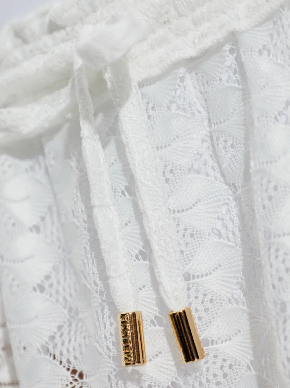 Melissa Odabash Drawstring Maxi Skirt In White