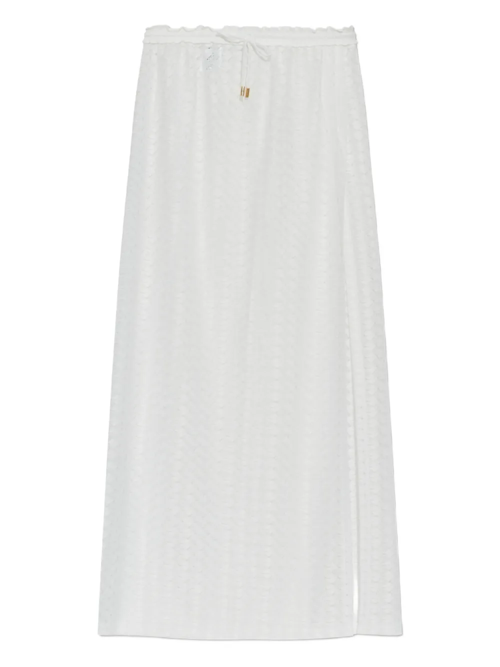 Melissa Odabash Drawstring Maxi Skirt In White
