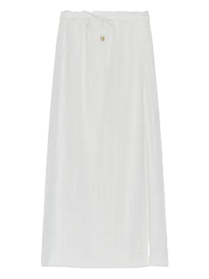 Melissa Odabash Drawstring Maxi Skirt | White | FARFETCH