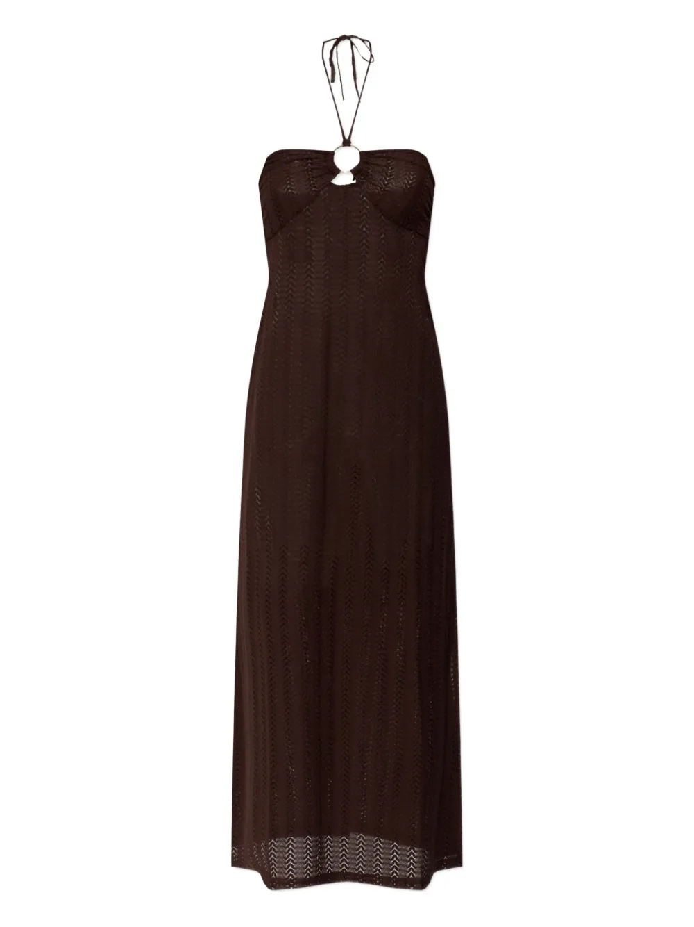 Melissa Odabash Harriet halterneck maxi dress - Braun