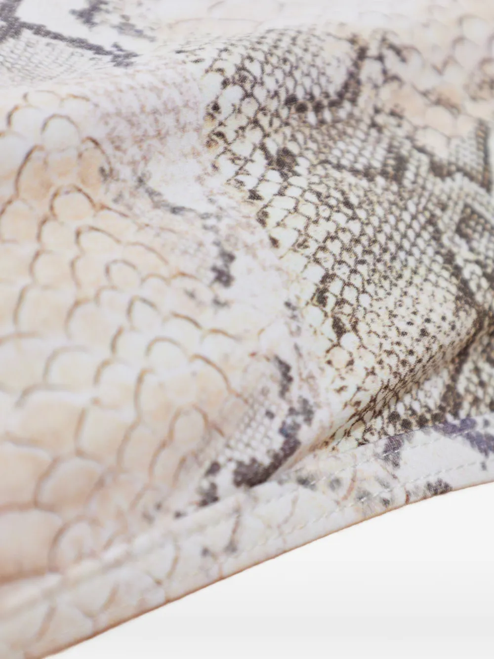 Melissa Odabash Cassis Animal-print Bikini Top In Gray