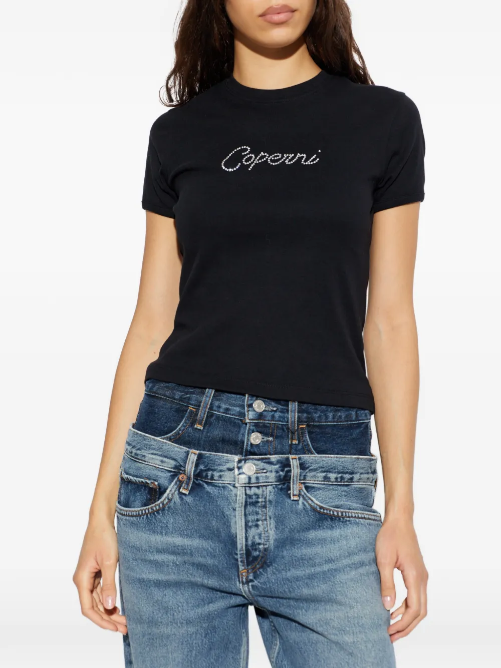 Coperni Logo-embellished T-shirt - Black 