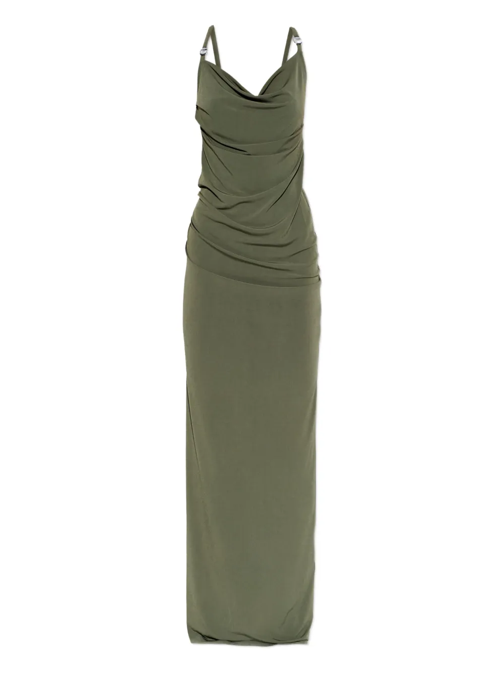 Coperni Ring-strap Maxi Dress In Green