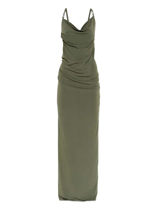 Coperni Ring-strap Maxi Dress - Green Coperni Ring-strap Maxi Dress - Green