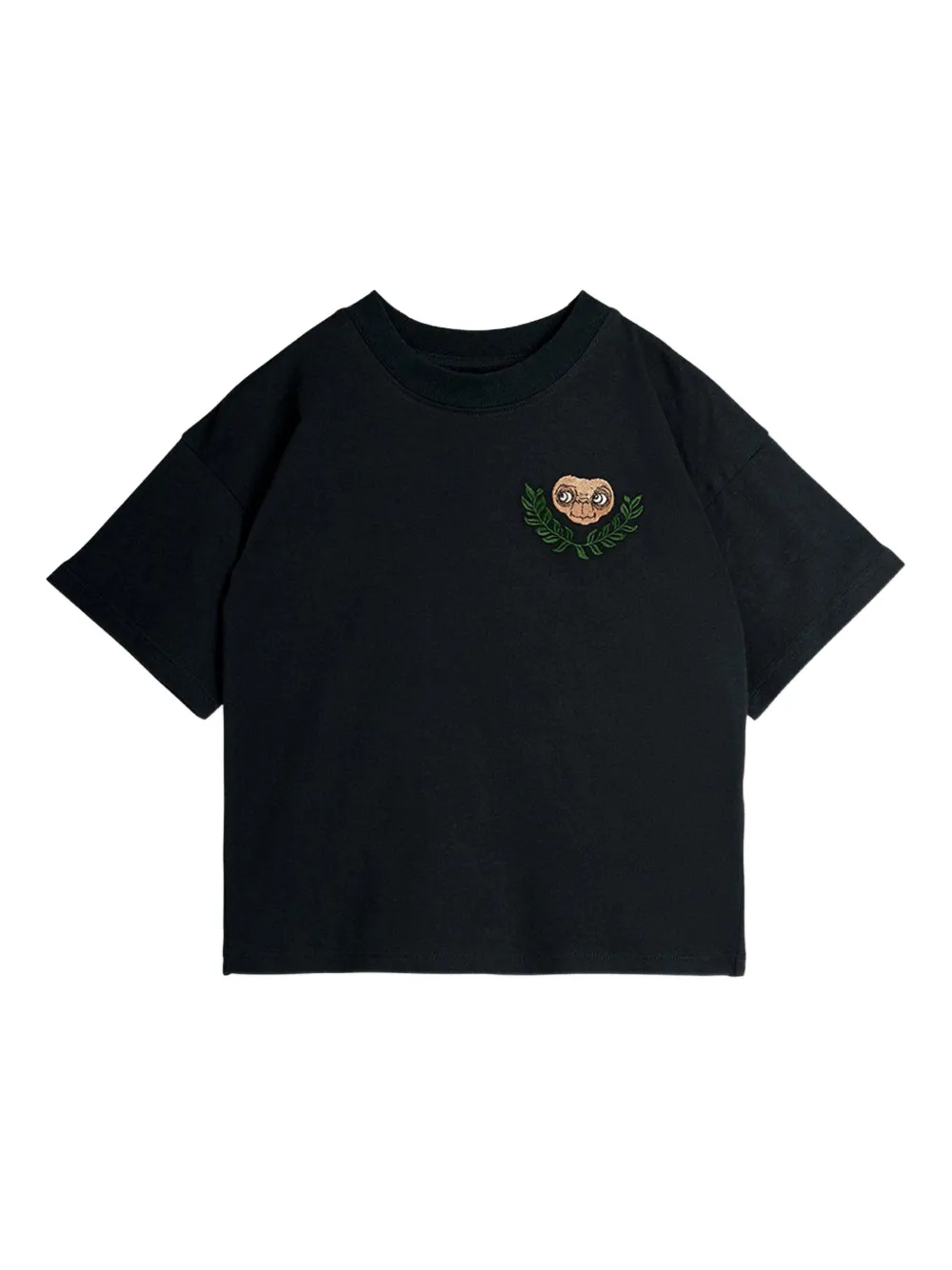 Mini Rodini playera con bordado gráfico en colaboración con E.T. | negro | Image 1