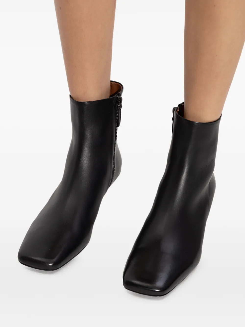 50mm Spazzola Square-Toe Boots