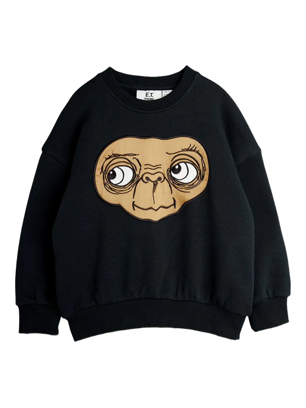 Mini Rodini long-sleeve round-sleeve sweatshirt - Nero