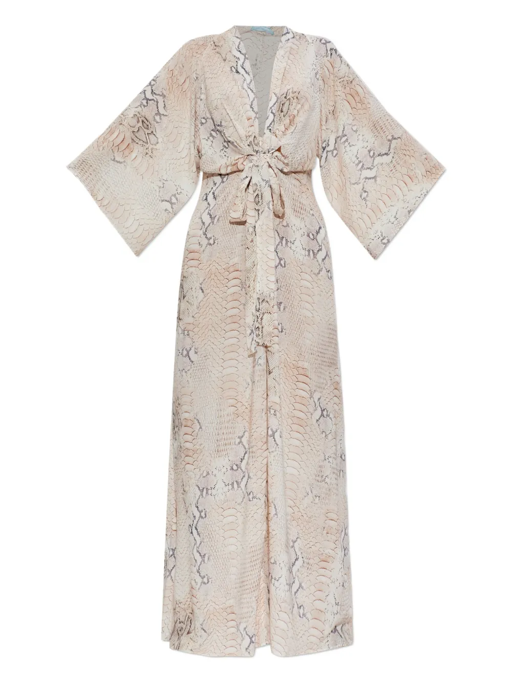 Melissa Odabash Wisdom knot animal-print maxi dress - Nude