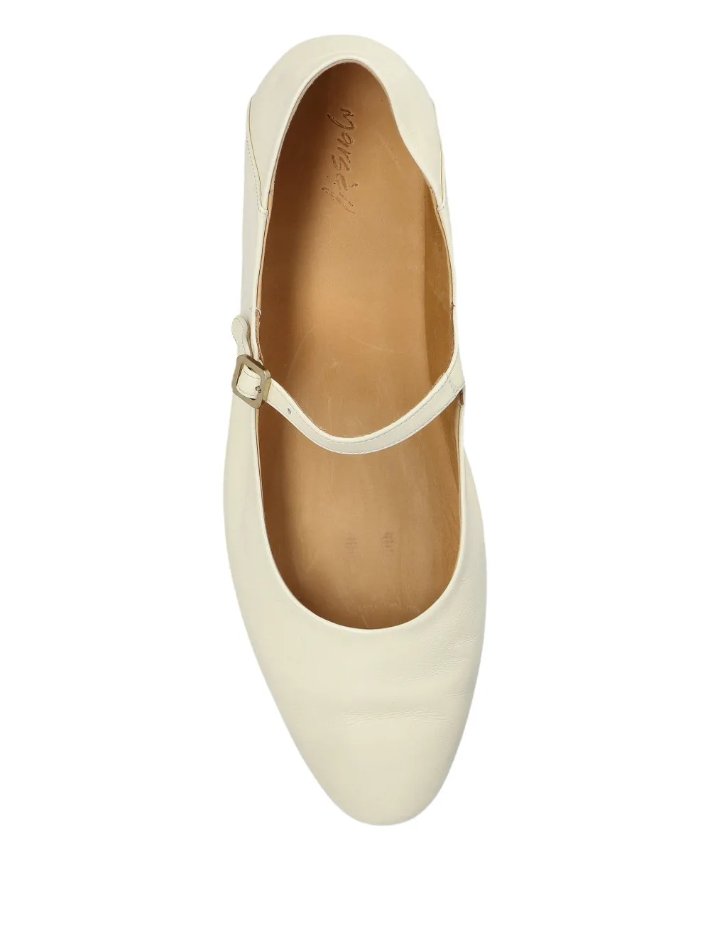 Marsèll Strascico Buckle Ballet Flats In Neutral