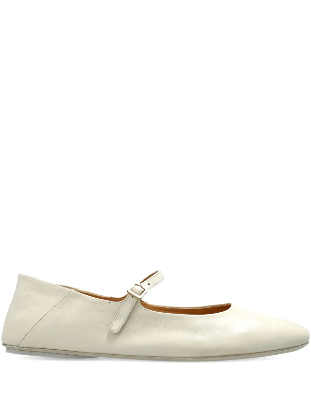 Marsèll Strascico Buckle Ballet Flats In Neutral