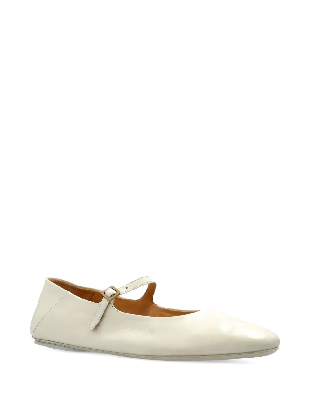 Marsèll Strascico Buckle Ballet Flats In Neutral