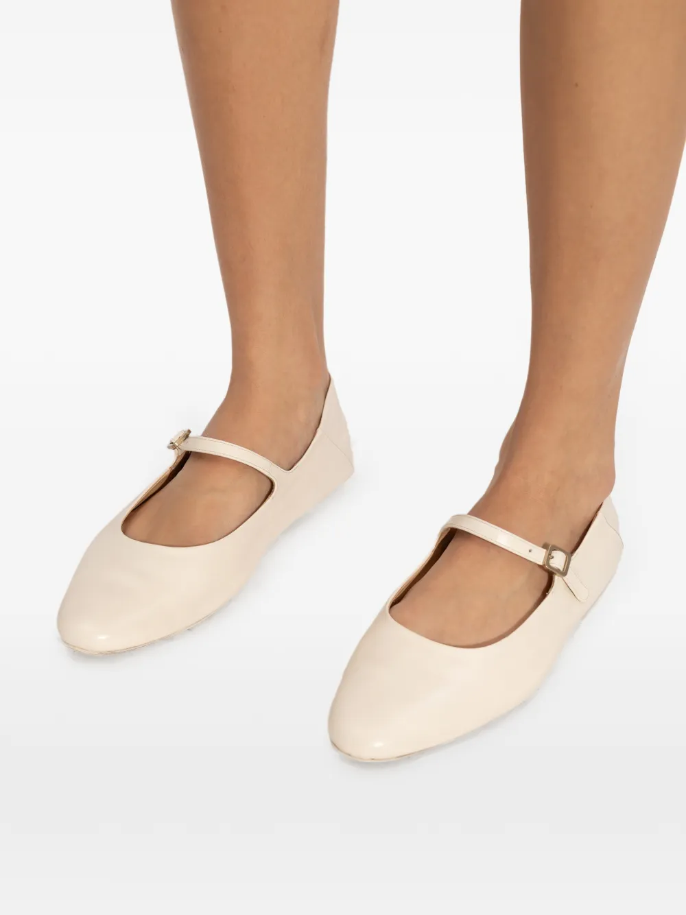 Marsèll Strascico ballerina's met gesp Beige