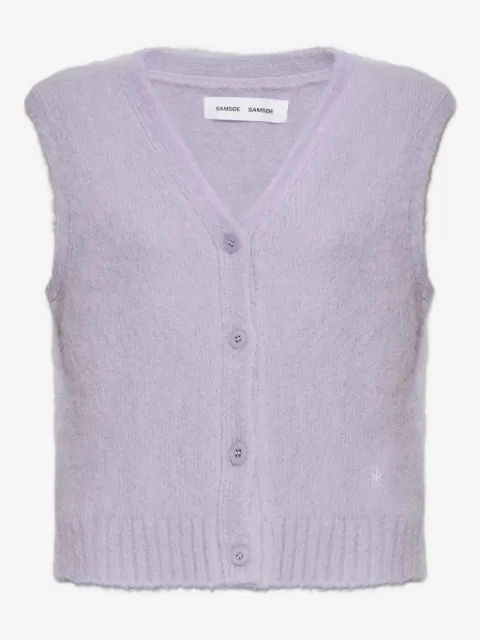 SAMSOE SAMSOE buttoned V-neck knitted vest