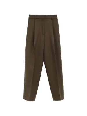 JOSEPH Zen Wool Trousers | Green | FARFETCH