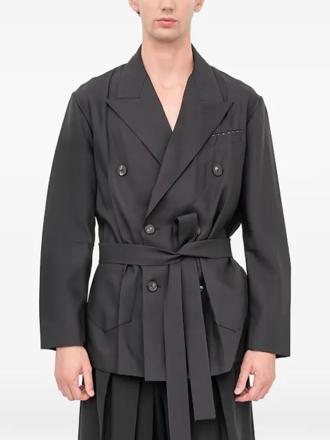 Setchu Origami double-breasted belted blazer