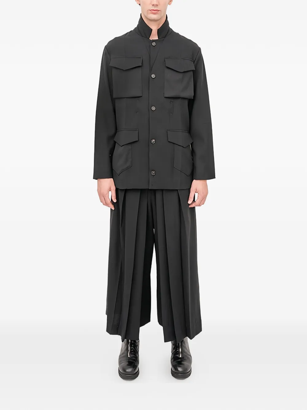 Setchu Origami Safari-style Jacket In Black