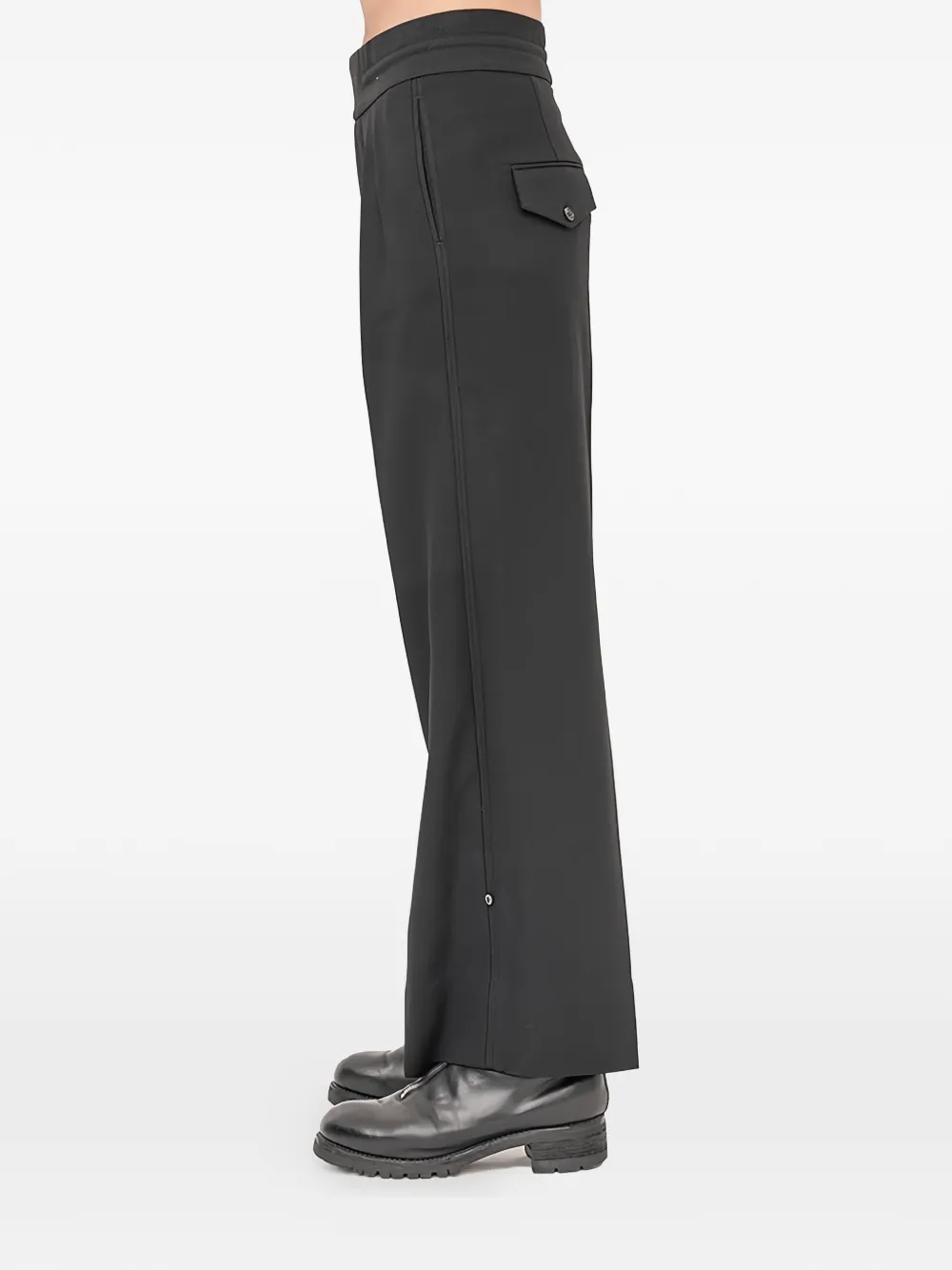 Setchu pleated trousers - Zwart