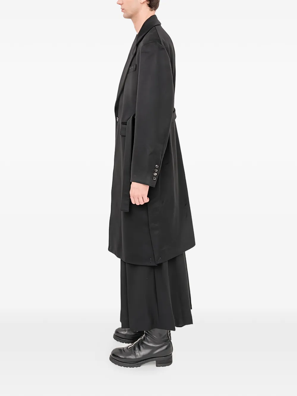  Setchu Belted Coat - Black 