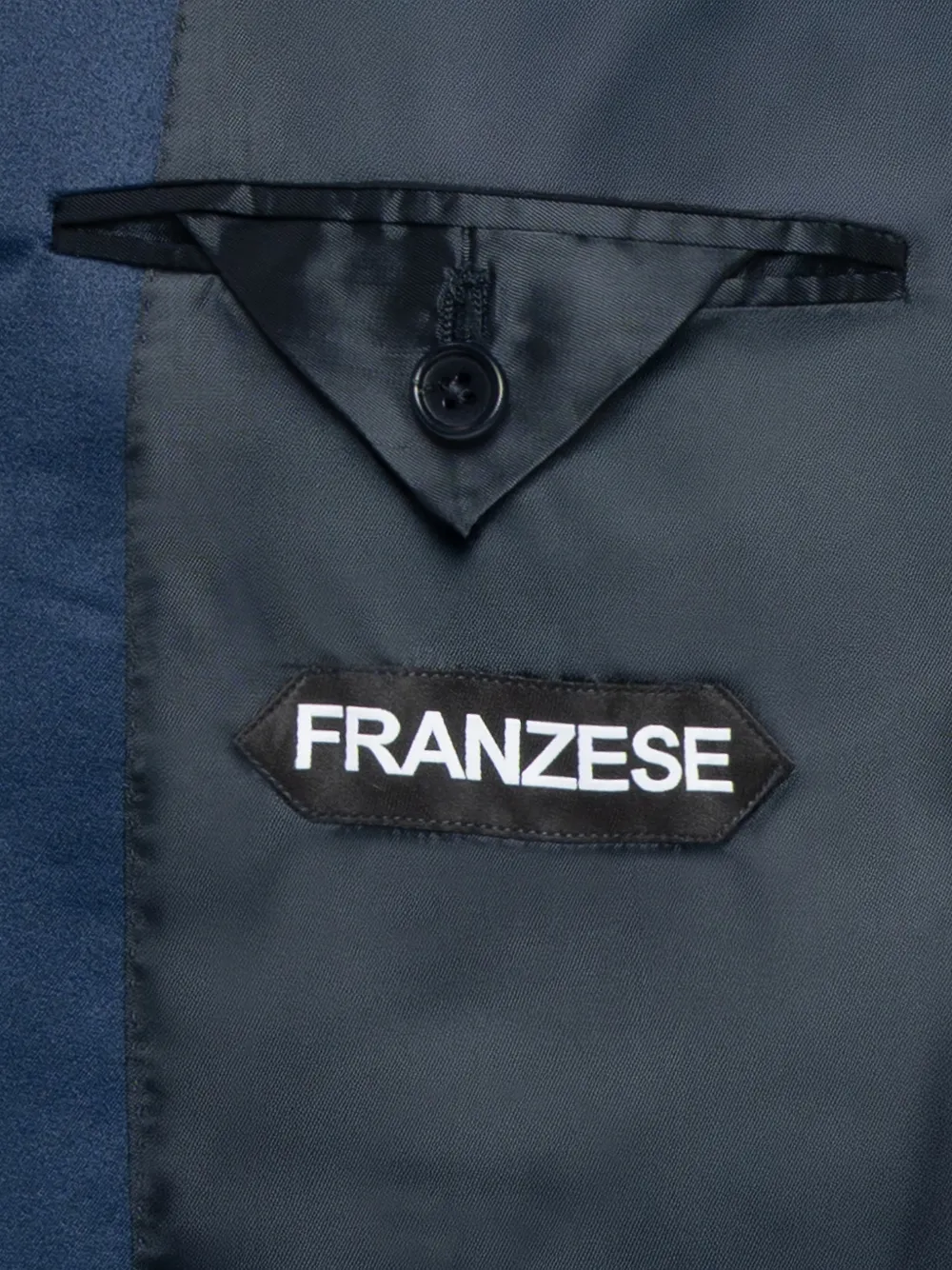 Franzese Collection Peak-lapels Velvet Blazer In Blue