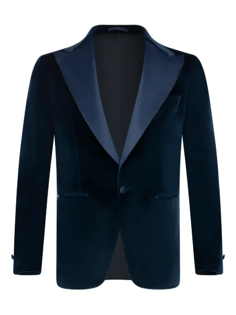 FRANZESE COLLECTION peak-lapels velvet blazer